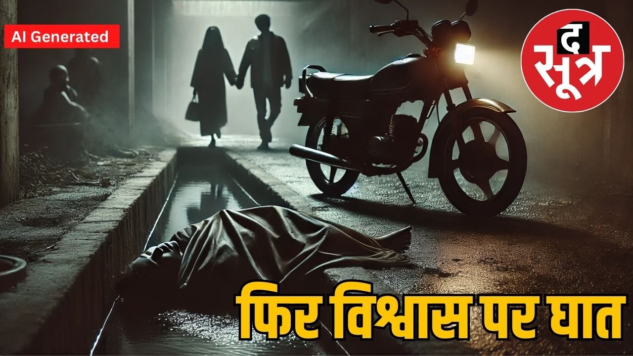 महिला यूट्यूबर ने प्रेमी के साथ मिलकर की पति की हत्या, शव को बाइक पर रखकर ड्रेन में फेंका