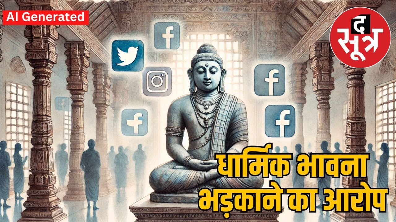 भगवान की मूर्ति पर जूता पहनकर बैठा मुस्लिम युवक, इंस्टाग्राम पर शेयर की तस्वीर