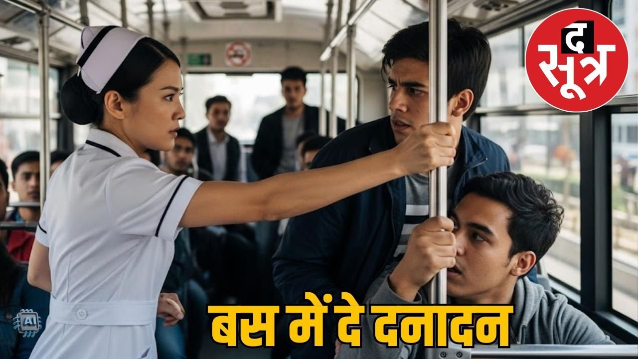 बस में नर्स ने की युवक से मारपीट, भड़के लोगों ने किया दमोह में थाने का घेराव, बर्खास्तगी की मांग