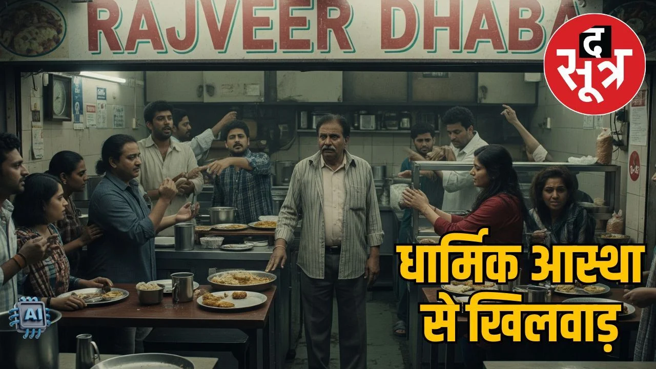 खंडवा में धार्मिक भावनाओं से खिलवाड़: श्रद्धालुओं को सेव टमाटर में परोसा गया मटन, ढाबा सील