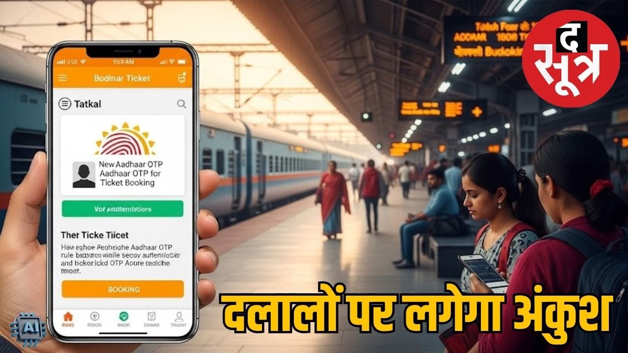 15 जुलाई से लागू होगी आधार OTP से तत्काल टिकट बुकिंग