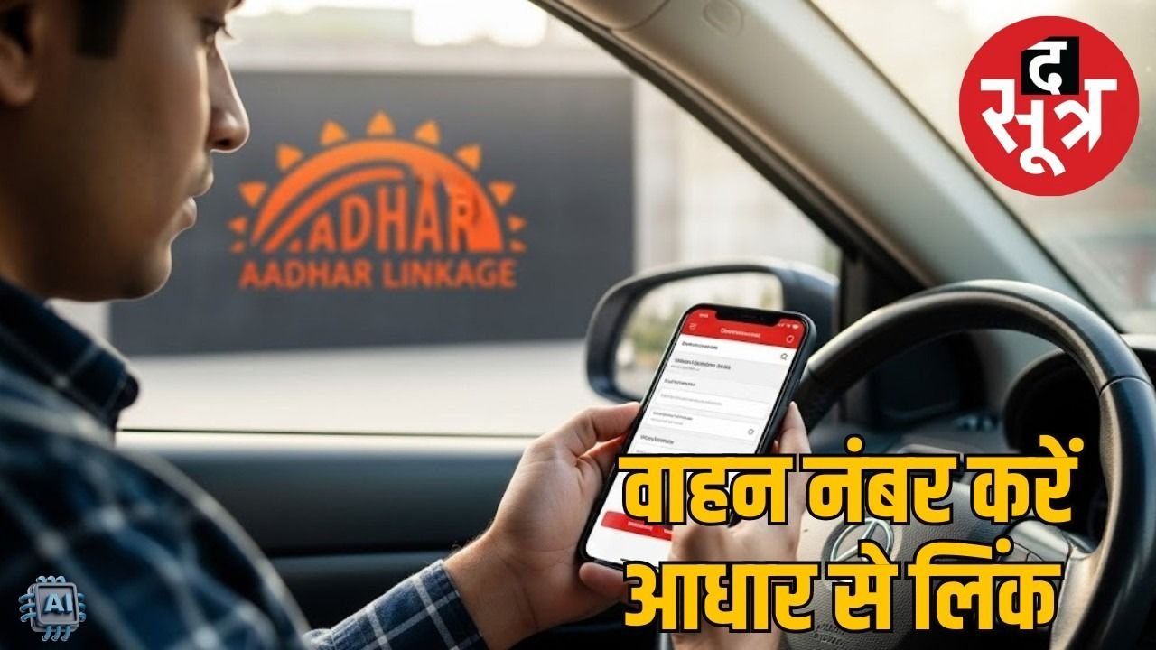 गाड़ी नंबर अब आधार से लिंक करना जरूरी, जानें चालान से बचने और ऑनलाइन अपडेट का तरीका