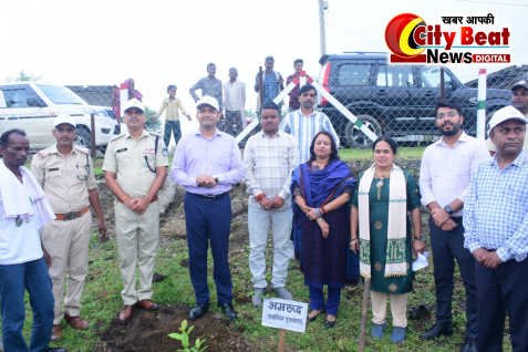 विस्तार वानिकी योजना के तहत चैनपुर और जैथारी में रोपित किए गए 300 पौधे