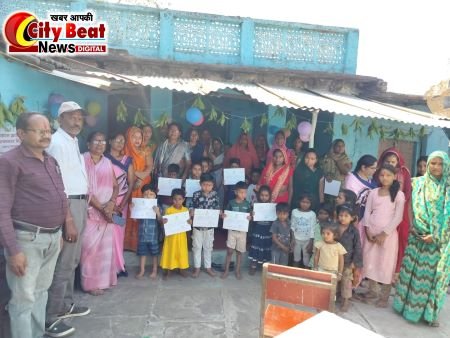 विद्या आरंभ कार्यक्रम हर्षोल्लास से मनाया गया।