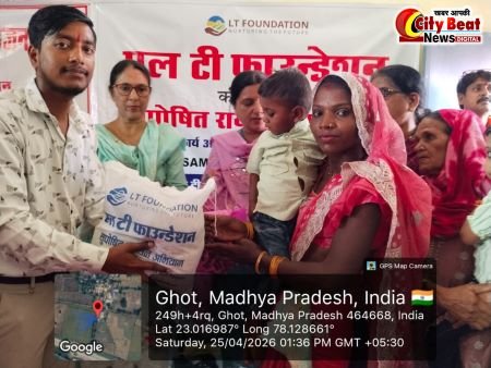 बरेली परियोजना द्वारा एलटी फाउंडेशन के माध्यम से आंगनबाड़ी केंद्र में अति कुपोषित बच्चों को वित्तरित किए फूड किट