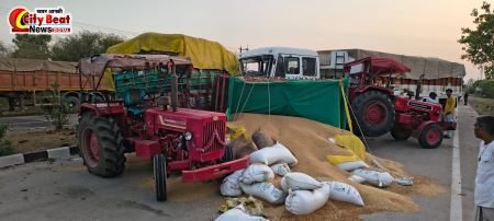 एनएच 45 पर बड़ा हादसा टला, ट्राले ने पीछे से मारी दो गेहूं से भरी ट्रैक्टर-ट्रालियों को टक्कर,ड्राइवर सुरक्षित