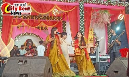 खरगोन में विशाल देवी जागरण का आयोजन, भजनों पर झूमे श्रद्धालु